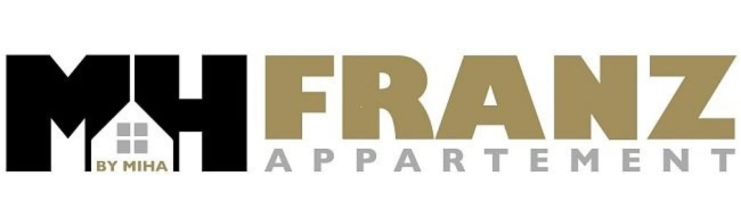 Logo von MH FRANZ APPARTEMENT, zeigt Haus-Symbol und Schriftzug.